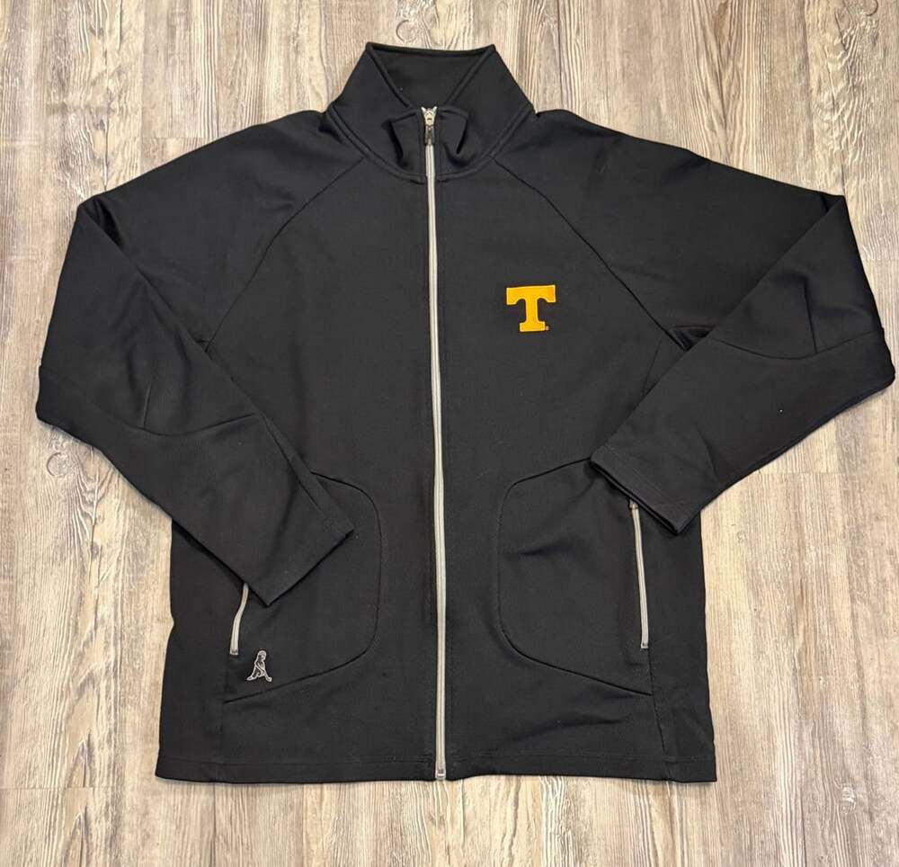 Ping Tennessee Volunteers Full Zip Jacket Size M Black Performance